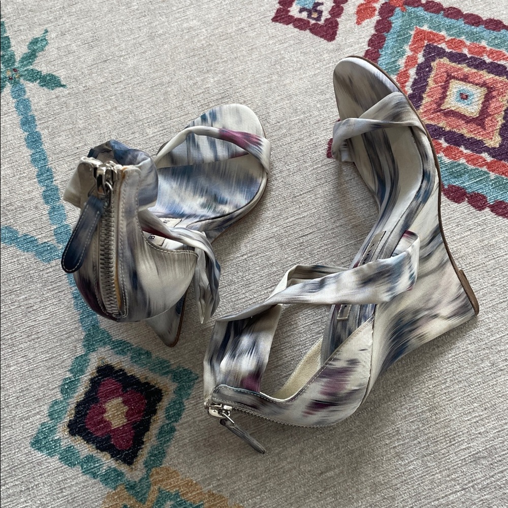 Burberry Ikat print Mustoe wedge sandals - Picture 8 of 8